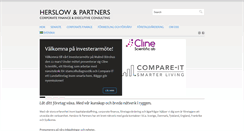 Desktop Screenshot of herslowpartners.se